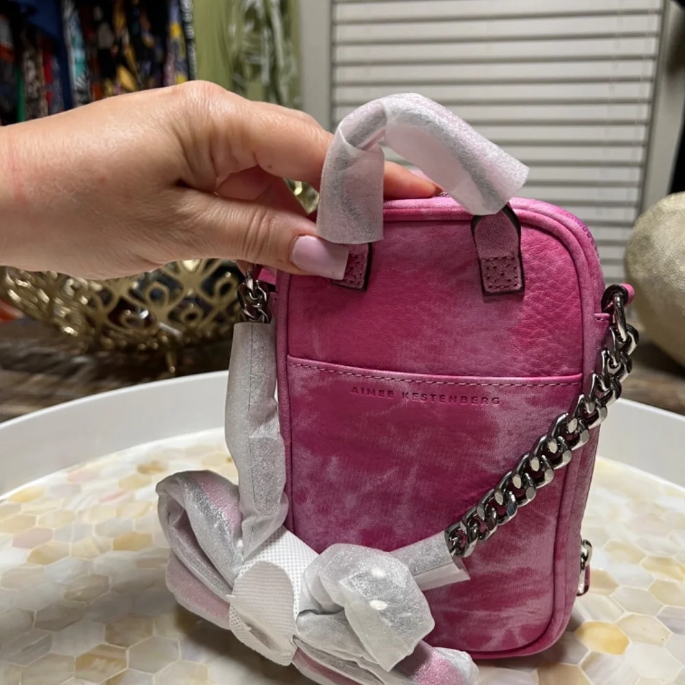 New Without Tag! Aimee Kestenberg Tamitha Pink Tie Dye Crossbody